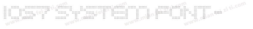 IOS7 system font字体转换